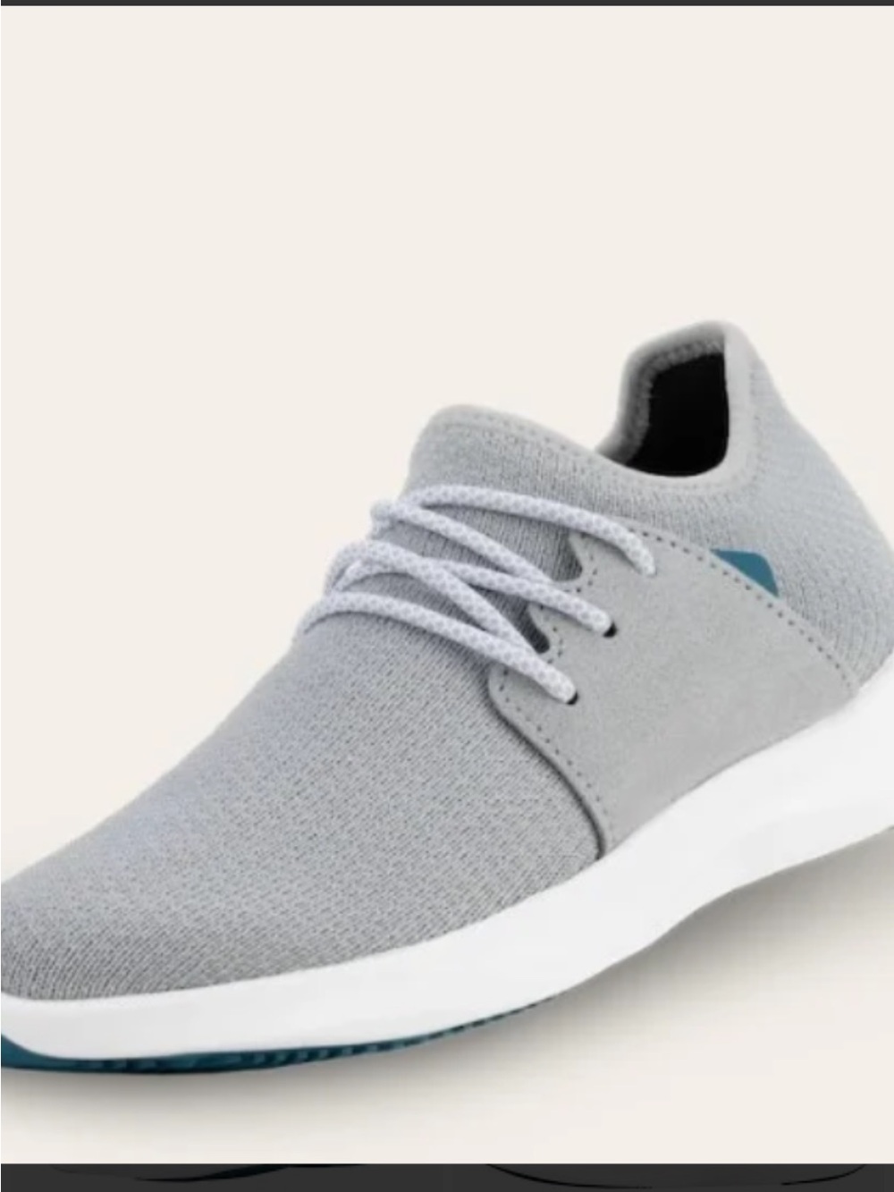 Vessi Everyday Classic Waterproof sneakers Lace up size 7 US in Grey Taupe